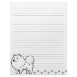 Cartoon American Eskimo Dog / German Spitz Letterhead