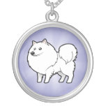 Cartoon American Eskimo Dog / German Spitz Pendants
