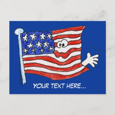 Cartoon Us Flag