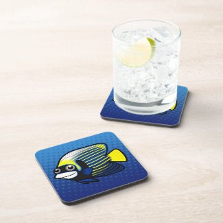 Cartoon Emperor Angel Cork Coaster Set