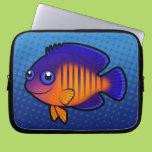 Cartoon Angelfish 1 Laptop Computer Sleeve