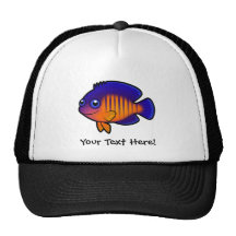 Cartoon Angelfish 1 Mesh Hat