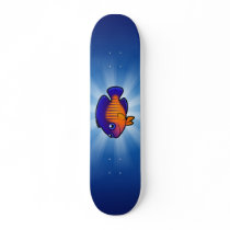 Cartoon Angelfish 1 Skate Board
