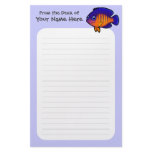 Cartoon Angelfish 1 Custom Stationery