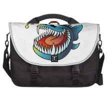 Cartoon Angler Fish Laptop Commuter Bag