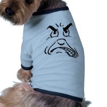 Cartoon Angry Face Dog T-shirt