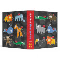 Cartoon Animals Family Fun Kids Custom Binder