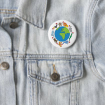 Cartoon Animals of the World Button