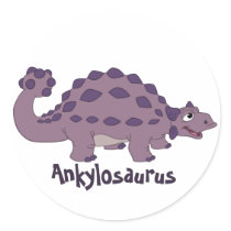 Cartoon Ankylosaurus Sticker