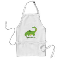Cartoon Apatosaurus Aprons