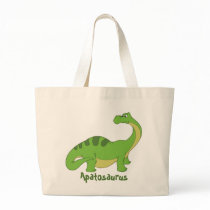 Cartoon Apatosaurus Canvas Bag
