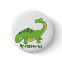 Cartoon Apatosaurus Pin