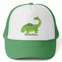 Cartoon Apatosaurus Trucker Hat
