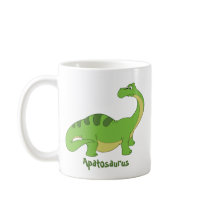 Cartoon Apatosaurus Mugs