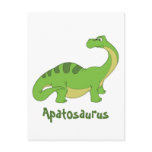 Cartoon Apatosaurus postcards