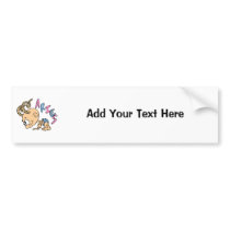 Cartoon Aries Bumper Sticker