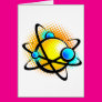 Cartoon Atom Greeting Card Cartoon Atom Greeting Card