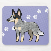 Cartoon Australian Cattle Dog / Kelpie Mousepads