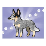 Cartoon Australian Cattle Dog / Kelpie Postcards
