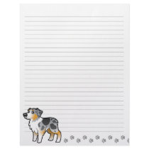 Cartoon Australian Shepherd Letterhead