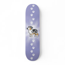 Cartoon Australian Shepherd Skateboard