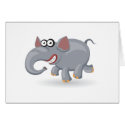 Cartoon baby Elephant cards