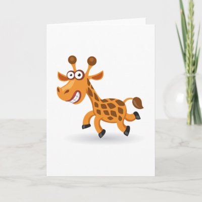 cartoon baby giraffe