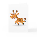 Cartoon baby Giraffe cards by artimatter Cartoon baby Giraffe cards
