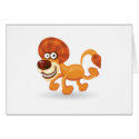 Cartoon baby Lion cards