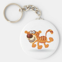 Cartoon baby tiger key chains
