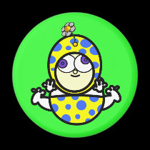 Cartoon Baby with Spotted Diapers magnets