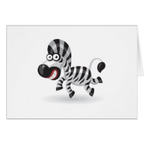 Cartoon baby Zebra cards by artimatter Cartoon baby Zebra cards
