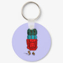 Cartoon Backpacker Keychain