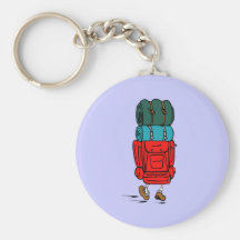 Cartoon Backpacker Keychain
