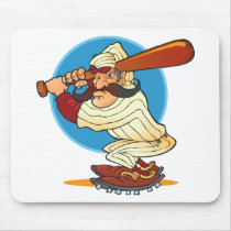 Cartoon Baseball Batter mousepads