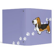 Cartoon Basset Hound Binder