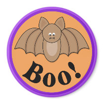 Cartoon Bat Boo Halloween magnets by mariannegilliand Cartoon Bat Boo Halloween magnets
