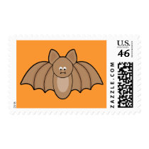 Cartoon Bat Halloween Custom Postage