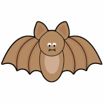 Cartoon Bat Halloween Ornament Photo Cut Outs