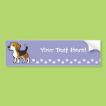 Cartoon Beagle Bumper Sticker