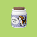 Cartoon Beagle Candy Jar