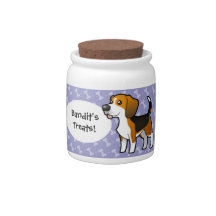 Cartoon Beagle Candy Jar