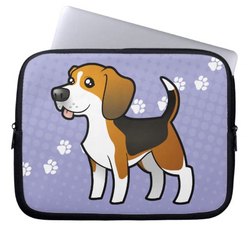 Cartoon Beagle Laptop Sleeves