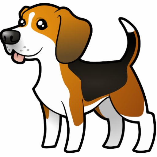 Adorable Cartoon Beagle