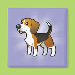 Cartoon Beagle Refrigerator Magnets