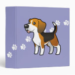 Cartoon Beagle Vinyl Binder