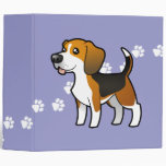Cartoon Beagle Vinyl Binder