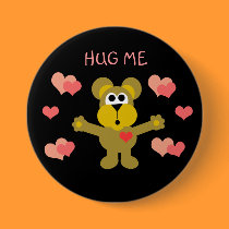 Cartoon Bear Hug Button buttons