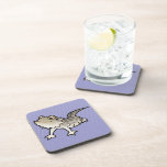 Cartoon Bearded Dragon / Rankin Dragon Drink Coaster