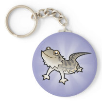 Cartoon Bearded Dragon / Rankin Dragon Keychain